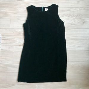 GAP Dark Green Velvet Sleeveless Dress